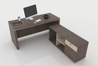 Bureau de direction design noir – Mobilier de bureau haut de gamme pour PDG