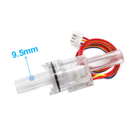 Capteur de débit magnétique à effet Hall pour liquides, mini DC5V, OD6.3/9.5mm, sortie d'impulsions, compteur de litres d'eau, débitmètre TM02 TM03, capteur de débit de turbine PC