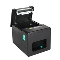 Imprimante de tickets de queue de 3 pouces pour restaurant, imprimante de gestion de file d'attente, ports USB et LAN, imprimante thermique de reçus de 80 mm avec coupe automatique