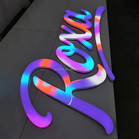 Lettres néon lumineuses 3D personnalisées, imprimées en 3D, étanches, avec transformateur, pour la publicité, les maisons, les bureaux, les bâtiments, les mariages