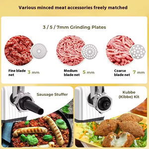 Picadora de Carne Eléctrica, Picadora de Alimentos de Acero Inoxidable de Alta Resistencia para Uso Doméstico en la Cocina, Venta al por Mayor - Product Image 3