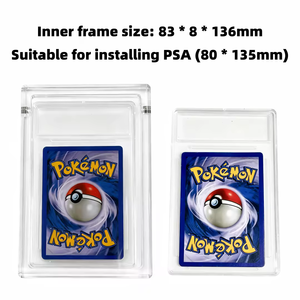 Protecteur magnétique en acrylique pour cartes gradées PSA, boîte de présentation anti-UV avec couvercle magnétique, protection pour cartes Pokémon CGC - Product Image 3