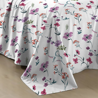 Set de draps imprimés, ensemble de literie en microfibre douce, pigment de luxe à la mode, 100% Polyester
