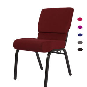 Vente en gros de chaises de prêtre d'église multicolores à emboîtement de haute qualité sièges confortables en tissu personnalisables théâtres auditoriums - Product Image 4
