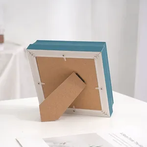 Taxidermy Bộ sưu tập rỗng gỗ khung ảnh rỗng <span class=keywords><strong>3</strong></span> cm bướm gắn hoa khô nhà máy Quà Tặng thủ công - Product Image 3