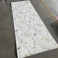Papier peint géométrique floral en gros, papier peint texturé 3D, panneau mural décoratif pour la décoration intérieure