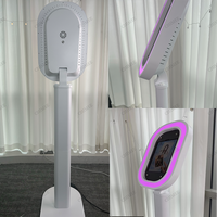 Photobooth économique à installation facile avec application et télécommande, éclairage d'ambiance LED RGB à double contrôle, avec flight case pour événements