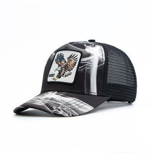Hot Bán Mùa Hè Thể Thao Trucker Hat Bông Với Tùy Chỉnh 3D Thêu <span class=keywords><strong>Net</strong></span> Động Vật Phim Hoạt Hình Mũ Bóng Chày Cho Câu Cá - Product Image 2