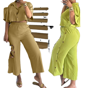 Conjunto de Dos Piezas de Moda para Mujer ZHEZHE 2024, Estilo Casual, Cuello Alto, Color Sólido, Manga Larga, Top Regular de Otoño, Poliéster, Estampado - Product Image 3