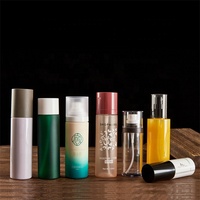 Flacon pulvérisateur en plastique vide de 30 ml, 50 ml, 80 ml, 100 ml avec pompe à brume fine pour parfum, tonique, emballage cosmétique