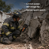 Caméra de recherche Rock Gap Snake Eye, détecteur de vie, sonde flexible étanche de 5 m, écran LCD HD, outil de recherche de victimes sous les débris