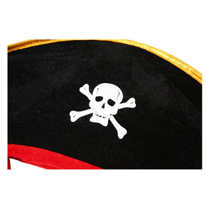 Accesorios de Disfraces para Halloween, <span class=keywords><strong>Sombrero</strong></span> de Capitán <span class=keywords><strong>Pirata</strong></span> del Caribe, Phnom Penh, con Correa Roja y Calavera - Product Image 5