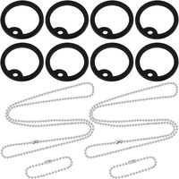 Anneau d'étanchéité en caoutchouc silicone du fabricant d'origine, silencieux, pour plaque d'identification de chien avec signe de camouflage, modèle noir ZX0057