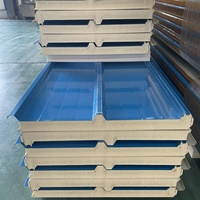 FM Approved Villa Chiller Kühlraum Gefrier schrank Isolierte Metall Pu Dachplatten PIR Polyurethan Sandwich platten