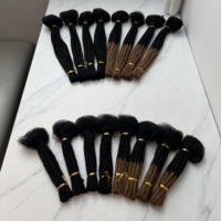100% all'ingrosso capelli Afro mongoli grezzi 0.4cm di larghezza #1B/30 trecce all'uncinetto Dread Loc estensioni