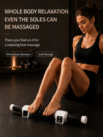 Rodillo de Masaje Eléctrico Desmontable de Mano con 6 Varillas, 39 Bolas, Pantalla LCD, 3 Velocidades, Tipo-C para Masaje de Tejido Profundo de Cuerpo Completo