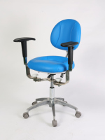Tabouret de selle dentaire mobile ergonomique Chaise de bureau pivotante élévatrice moderne pour dentiste pour laboratoire, école, atelier et hôpital