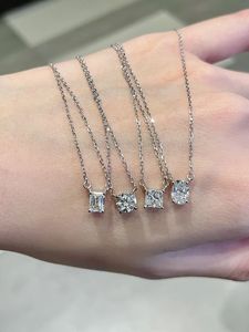 Collier pendentif Xinfly 0,5 ct en diamant de laboratoire, or massif 18 carats, forme tendance, bijoux fins personnalisés Au750 pour mariages, vente chaude - Product Image 5