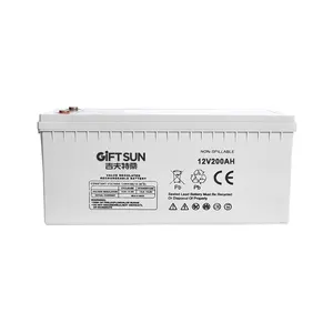 Zonne-Energie Opslag Power Systeem Solar Gel Agm Batterij 12 V 200ah 12 Volt 200 Amp Siliconen Gel Batterij Prijs