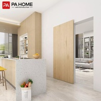 Portes intérieures invisibles coulissantes à système secret, panneau mural flottant en profilé aluminium moderne PA pour cuisine