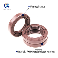 Sello de Aceite Métrico de Doble Labio de Caucho Nitrilo FKM Resistente al Desgaste, Sello Esqueleto TC para Automóviles, Máquinas, Excavadoras, Motocicletas