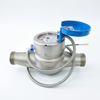 Compteur d'eau intelligent à distance haute performance DN25 en acier inoxydable pour les maisons