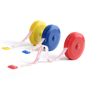 Mini cinta de medición para costura, Logo personalizado, forma redonda, colorida, 150cm - Product Image 2