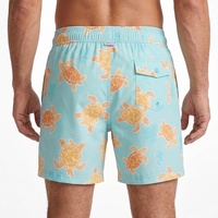 Trajes de Baño 2 en 1 para Hombre con Estampado de Tortuga, Secado Rápido, con Forro de Compresión, Shorts de Playa, OEM ODM Personalizados