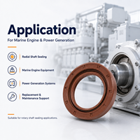 Joint d'étanchéité radial FKM pour arbre de moteur marin MTU 0109974147, support de dessin et d'échantillon sur mesure OEM pour la production d'énergie