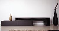 Meuble TV en bois moderne de luxe et table basse avec lumière LED unités murales en marbre pour meubles de salon
