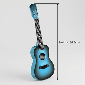<span class=keywords><strong>Guitare</strong></span> <span class=keywords><strong>acoustique</strong></span> 6 cordes pour enfants, design visuel apaisant, finition ton foncé, silhouette élégante - Product Image 2