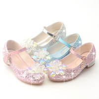 Chaussures de princesse à talons hauts antidérapantes pour filles, imprimés animaux, cristaux brillants, logo personnalisé, mocassins décontractés pour enfants, chaussures de fête pour enfants