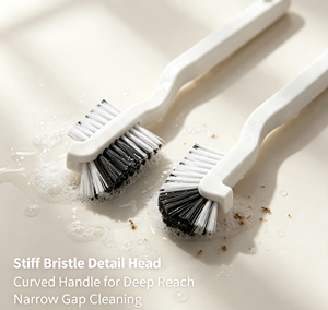 Double Sided Cleaning <b>Brush</b> Long Handle Narrow <b>Brush</b> Head Hard Bristle Kitchen Sink Cup Feeder <b>Bottle</b> Cleaner - Product Image 3