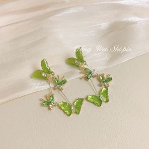 High Quality Butterfly Tassel Style <b>Earrings</b> for Women <b>Post</b> Long Butterfly Drop <b>Earrings</b> Jewelry - Product Image 3