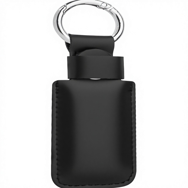 Customized Logo Microfiber Leather USB Flash Drive Case Anti-Lost Protective USB Holder Portable Storage Black