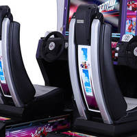 Golden Hand Outrun Twins, jeu de course automobile d'arcade biplace pour deux joueurs, simulateur 4D, machine à monnayeur, en métal, japonais, anglais