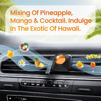 Diffuseur d'arôme liquide pour intérieur de voiture Cozy Hawaii 4ml, style moderne, désodorisant de voiture à clipser sur grille d'aération, parfum longue durée