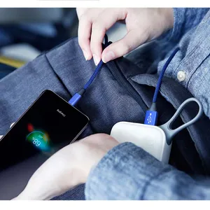 De gros chargeur android vivo rapide téléphone-TKETAI — câble Micro USB/type-c pour recharge rapide (2m), cordon de chargeur en Nylon pour téléphone Samsung et Xiaomi, Android