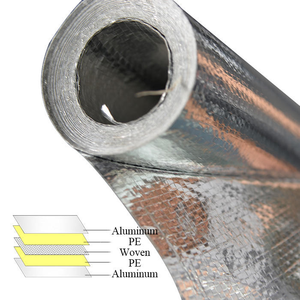 Materiale Laminato con Rivestimento in PE, Barriera al Vapore, Isolamento Riflettente in Tessuto Intrecciato con Foglio di Alluminio <span class=keywords><strong>per</strong></span> Isolamento <span class=keywords><strong>Tetti</strong></span> Edifici - Product Image 2