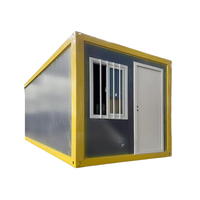 Casa Contenedor Prefabricada de Ensamblaje Rápido con Paneles Sándwich, Cabaña Modular de 20 pies para Alojamiento de Trabajadores y Uso Hospitalario