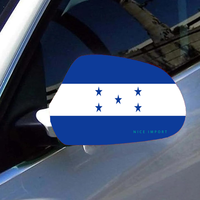 Housse de protection pour rétroviseur de voiture avec drapeau de Guam (ensemble de 2 pièces), tissu extensible avec bords renforcés, style patriotique