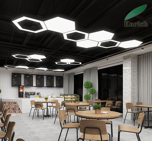 Làm giàu hình lục giác hiện đại dẫn ánh sáng đèn nhà để xe tường cho cửa hàng xe hơi và nhà để xe với 5 năm bảo hành - Product Image 4