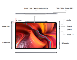 12,6 pulgadas 2 en 1 <span class=keywords><strong>Surface</strong></span> <span class=keywords><strong>Pro</strong></span> Window 11 Tablet PC con teclado y bolígrafo Buena calidad Fábrica directamente al por mayor - Product Image 2