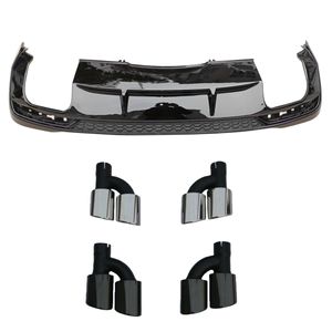 Nouveau pare-chocs arrière <span class=keywords><strong>2020</strong></span>-2022 pour <span class=keywords><strong>Audi</strong></span> A4 modèle <span class=keywords><strong>S4</strong></span>, accessoires de voiture d'origine, couleur noire, S-Line, haute qualité, taille standard, moule propre - Product Image 3