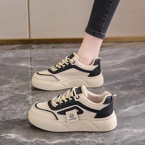 Chaussures décontractées <span class=keywords><strong>pour</strong></span> femmes, style coréen, à bout rond, en cuir synthétique respirant, antidérapantes, à semelle épaisse, <span class=keywords><strong>pour</strong></span> l'été, toutes occasions - Product Image 2