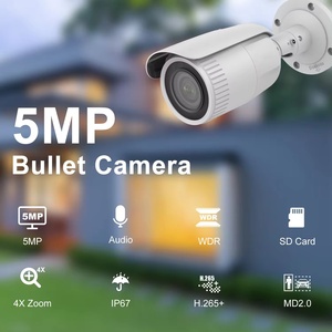 OEM 5MP Bullet IP Camera 4X Zoom <strong>Focus</strong> AI Human Vehicle <strong>Detection</strong> Built in Audio 256G SD Card Slot Outdoor IP67 POE Camera - Product Image 5