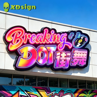 Lettres lumineuses LED personnalisées à couleur magique, en acrylique semi-transparent, enseigne 3D, certification IPX7 CE, décoration publicitaire extérieure pour