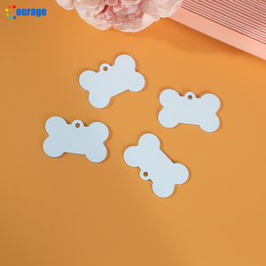 Etichette con nome <span class=keywords><strong>di</strong></span> gatto domestico bianco per sublimazione in bianco GP-03A - Product Image 1