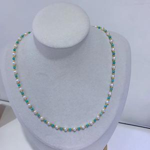 Colliers élégants pour femmes Wenchi, style religieux, chaînes d'accessoires transfrontaliers, perles de 4-5 mm, automne-hiver, modèle pour pulls - Product Image 1