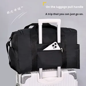Lightweight Cotton Travel <b>Suitcase</b> Multi-layer Storage Shoulder <b>Strap</b> Fitness Business Trip Tourism - Product Image 4
